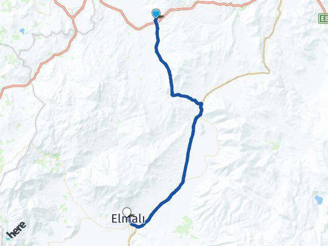 Kızılcadağ Elmalı Arası Kaç Km - Yol Tarifi