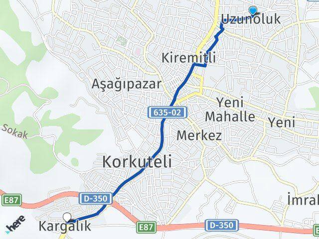 Uzunoluk Kargalık Arası Kaç Km - Yol Tarifi