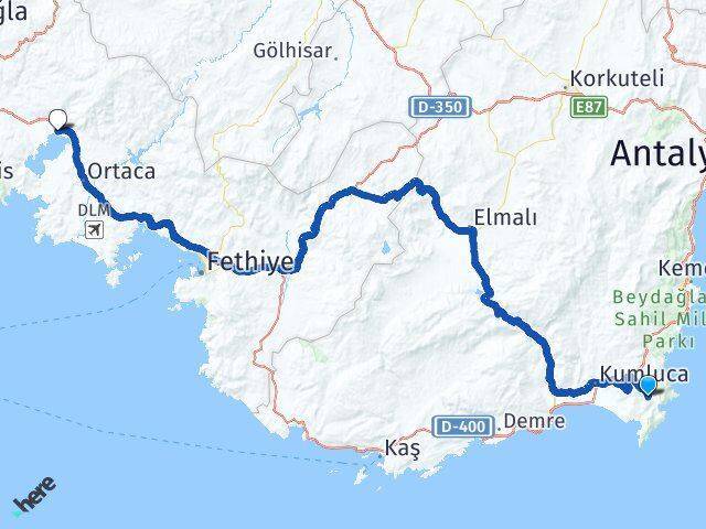 Adrasan Köyceğiz Arası Kaç Km - Yol Tarifi