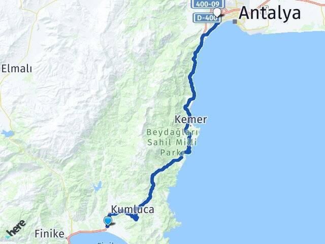 Kum Akdeniz Üniversitesi Arası Kaç Km - Yol Tarifi
