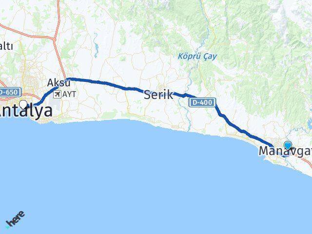 A. Pazarcı Antalya Arası Kaç Km - Yol Tarifi