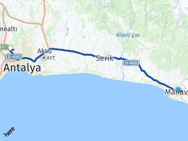 Bahçelievler Kepez Arası Kaç Km - Yol Tarifi