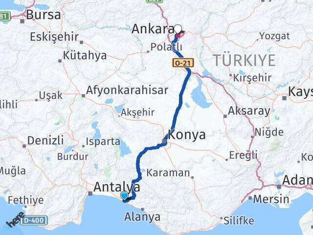 Kızılağaç Ankara Arası Kaç Km - Yol Tarifi