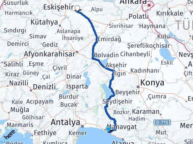 Kızılağaç Odunpazarı Arası Kaç Km - Yol Tarifi