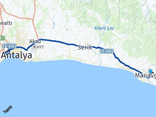 Şelale Akdeniz Üniversitesi Arası Kaç Km - Yol Tarifi