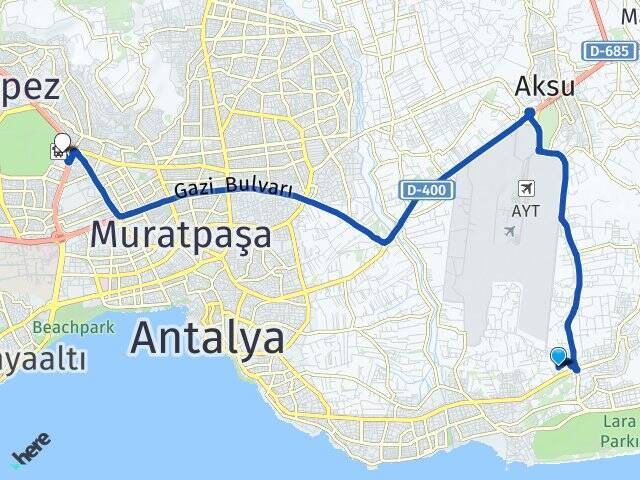 Ermenek Antalya Otogarı Arası Kaç Km - Yol Tarifi