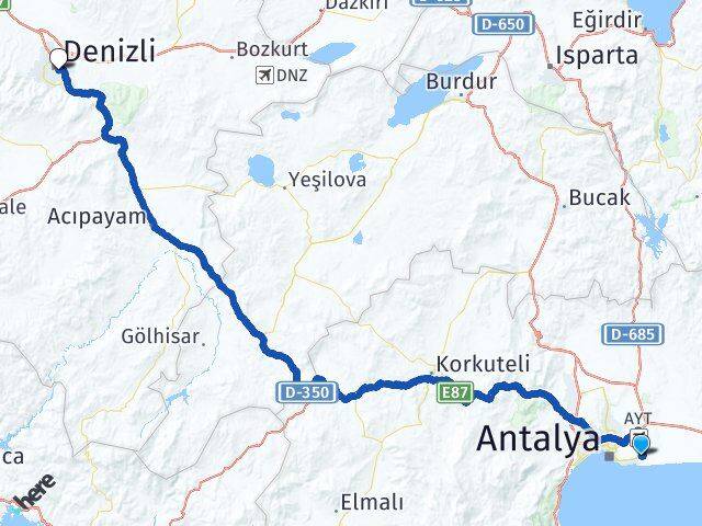 Ermenek Denizli Arası Kaç Km - Yol Tarifi