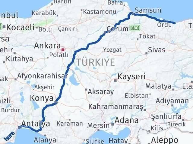 Muratpaşa Giresun Arası Kaç Km - Yol Tarifi