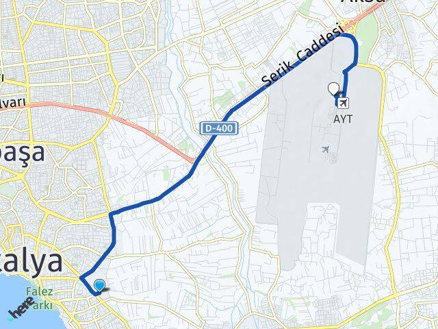 Kırcami Antalya Havalimanı Arası Kaç Km - Yol Tarifi