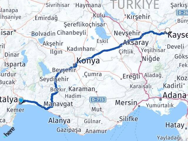 Kırcami Talas Arası Kaç Km - Yol Tarifi