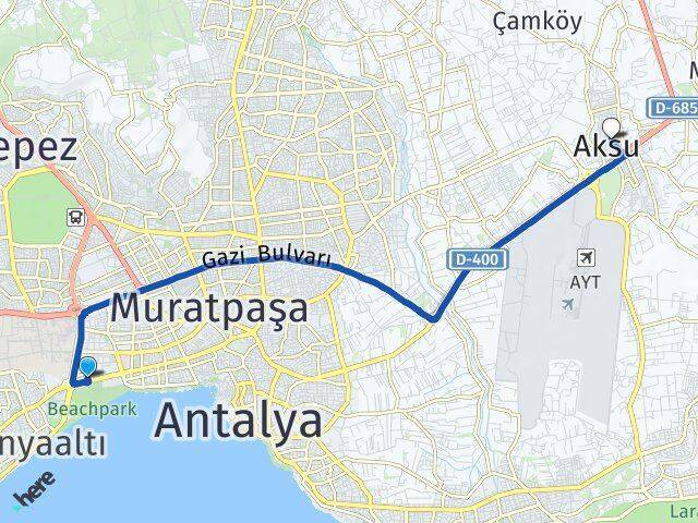 Meltem Aksu Arası Kaç Km - Yol Tarifi