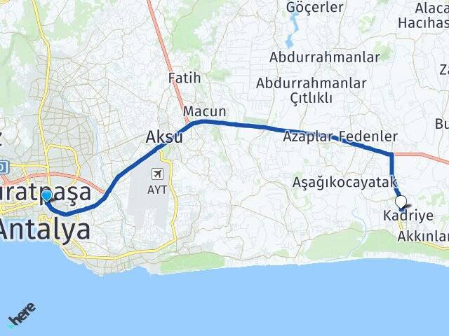 Yüksekalan Akev Üniversitesi Arası Kaç Km - Yol Tarifi