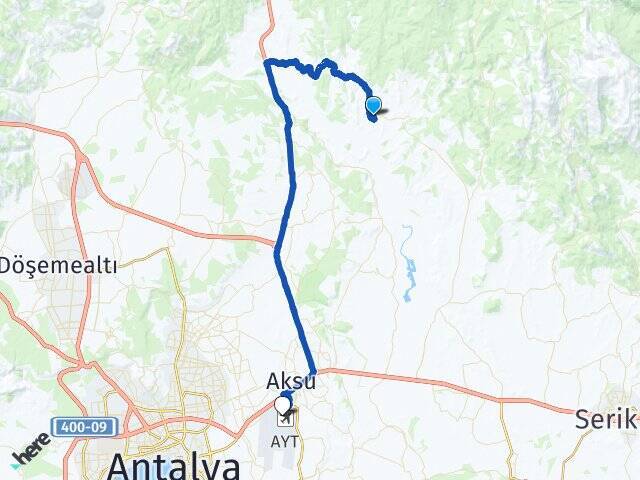 Dorumlar Antalya Havalimanı Arası Kaç Km - Yol Tarifi