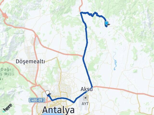 Dorumlar Antalya Otogarı Arası Kaç Km - Yol Tarifi
