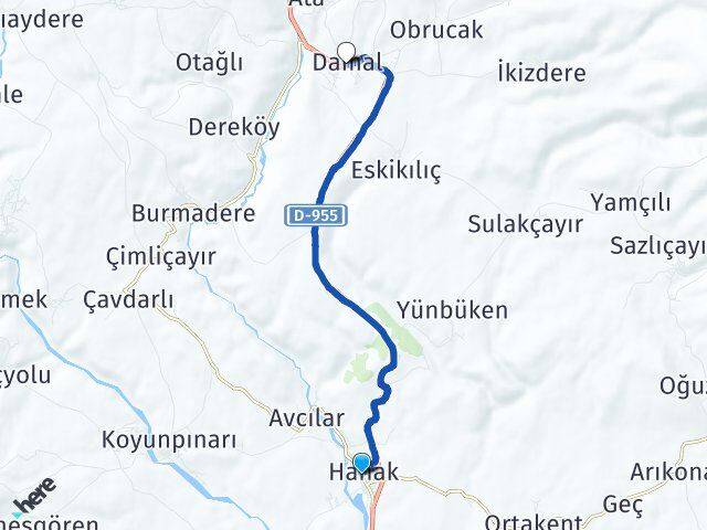 Ardahan Hanak Damal Arası Kaç Km - Yol Haritası