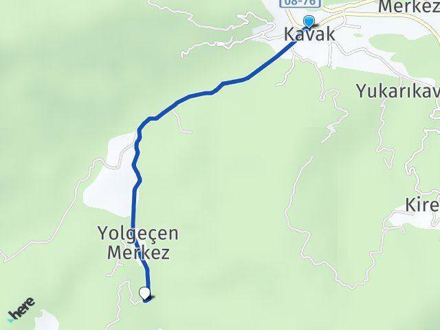 Kavak Arhavi Arası Kaç Km - Yol Tarifi
