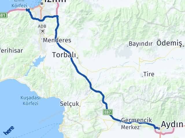 Aydın Balçova Arası Kaç Km - Yol Tarifi