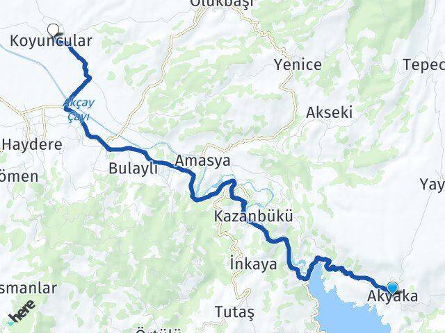 Akyaka Bozdoğan Arası Kaç Km - Yol Tarifi