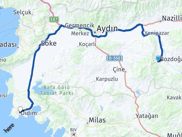 Hisar Didim Otogarı Arası Kaç Km - Yol Tarifi