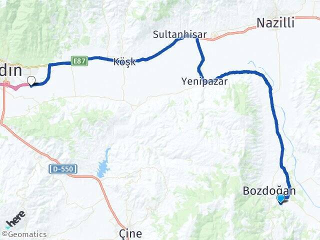 Kamışlar Aydın Çıldır Havalimanı Arası Kaç Km - Yol Tarifi