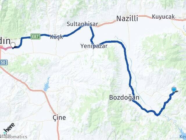 Kızılca Aydın Çıldır Havalimanı Arası Kaç Km - Yol Tarifi
