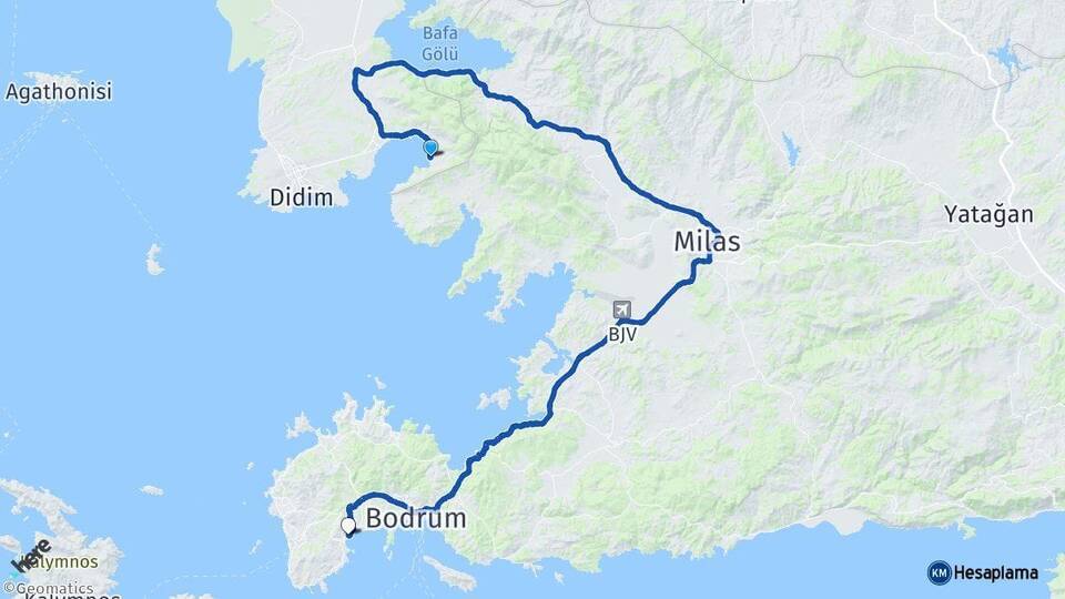 Akbük Bitez Arası Kaç Km - Yol Tarifi
