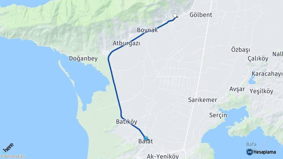 Aydın Didim Balat Güllübahçe Söke Arası Kaç Km - Yol Haritası