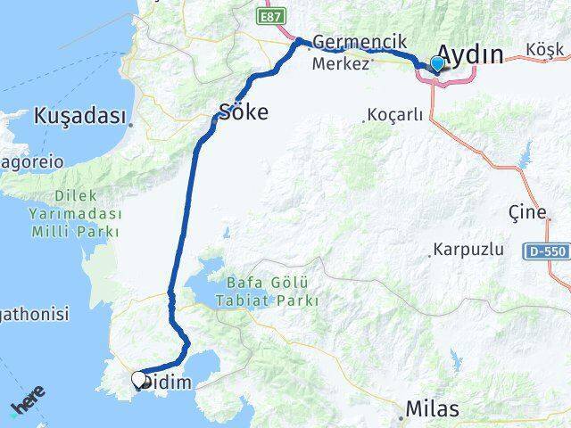 Adnan Menderes Didim Arası Kaç Km - Yol Tarifi