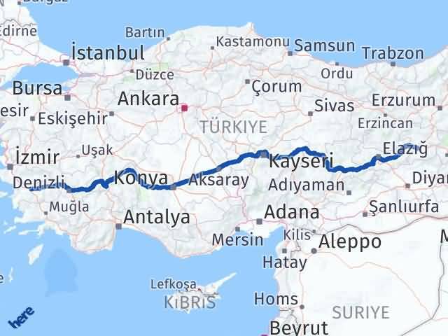 Efeler Bingöl Arası Kaç Km - Yol Tarifi