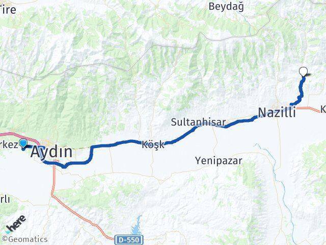 Kardeşköy Nazilli Arası Kaç Km - Yol Tarifi
