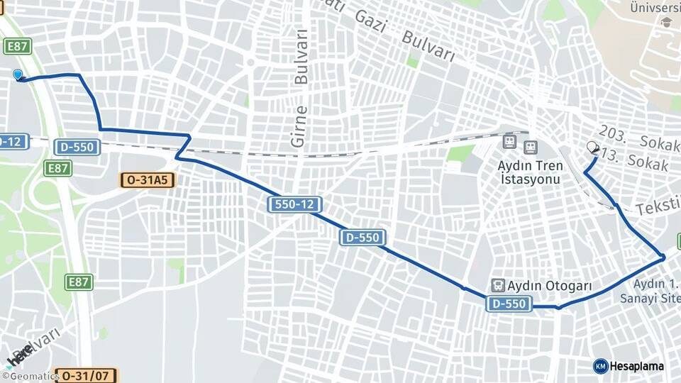 Mimar Sinan Cuma Arası Kaç Km - Yol Tarifi