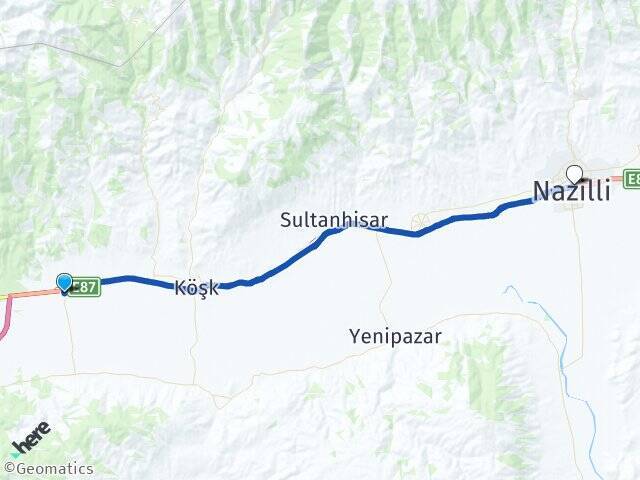 Umurlu Nazilli Arası Kaç Km - Yol Tarifi