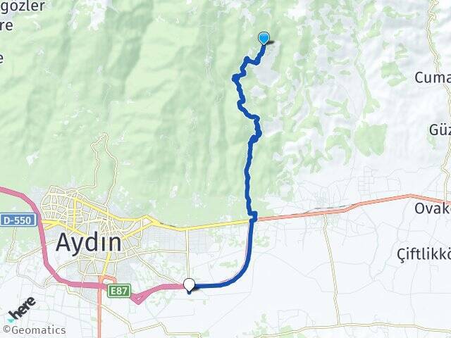 Yukarıkayacık Aydın Çıldır Havalimanı Arası Kaç Km - Yol Tarifi