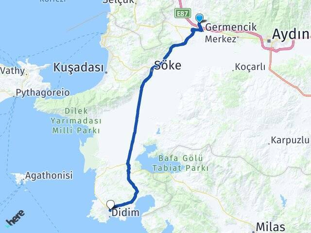 Hıdırbeyli Didim Otogarı Arası Kaç Km - Yol Tarifi