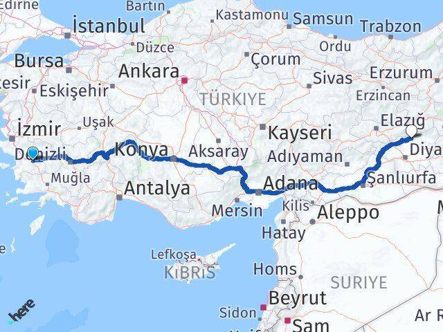 Aydın Hani Arası Kaç Km - Yol Tarifi