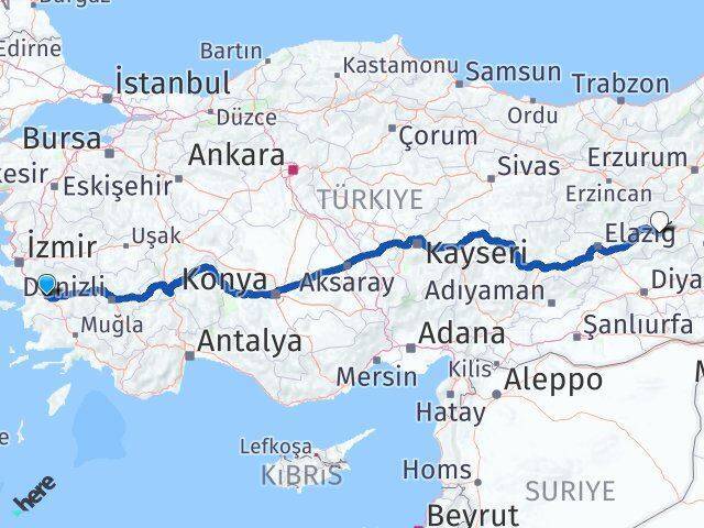 İncirliova Bingöl Arası Kaç Km - Yol Tarifi