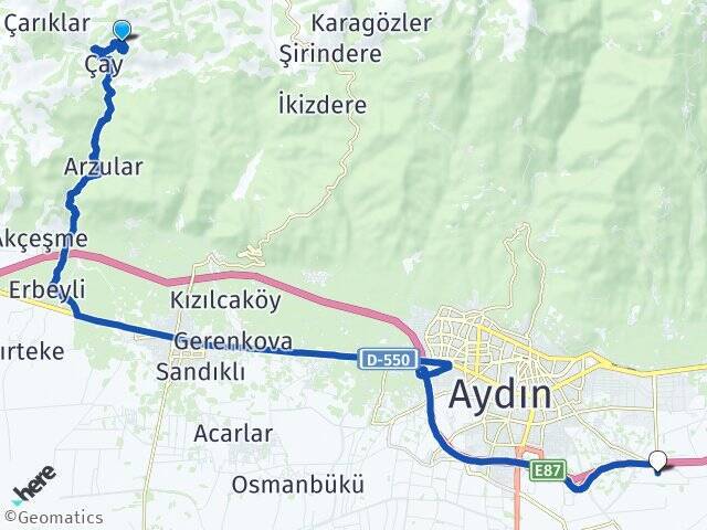 Eğrek Aydın Çıldır Havalimanı Arası Kaç Km - Yol Tarifi