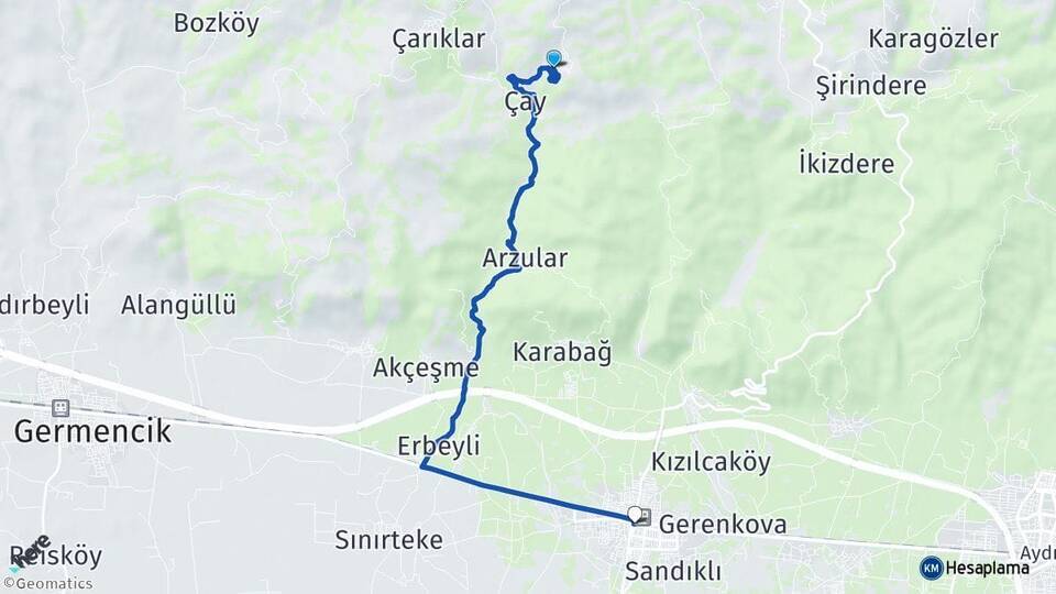 Eğrek İncirliova Arası Kaç Km - Yol Tarifi