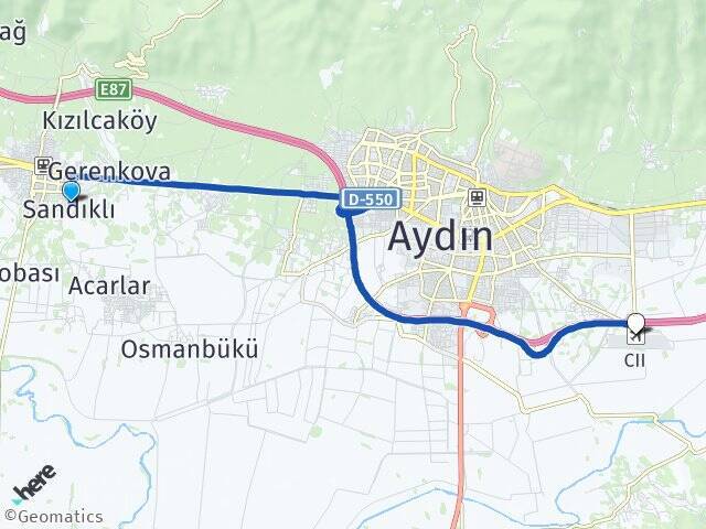Sandıklı Aydın Çıldır Havalimanı Arası Kaç Km - Yol Tarifi
