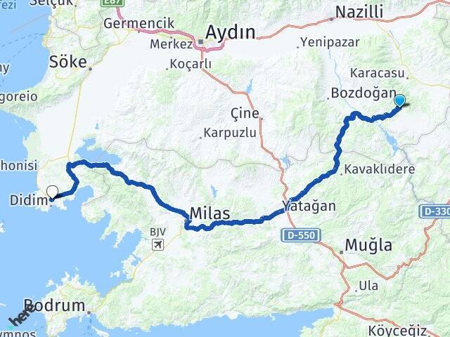 Tepecik Didim Otogarı Arası Kaç Km - Yol Tarifi