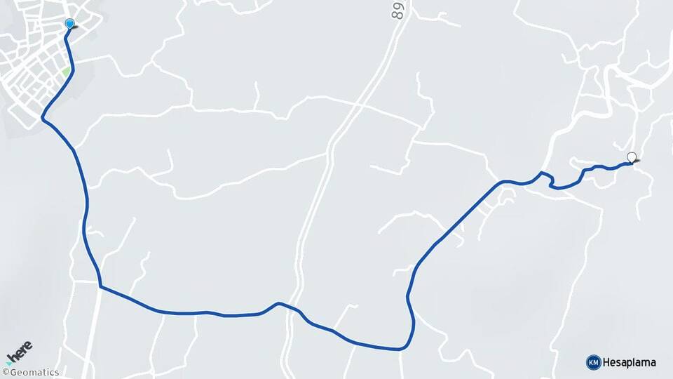 Aydın Karpuzlu Çobanisa Karpuzlu Arası Kaç Km - Yol Haritası