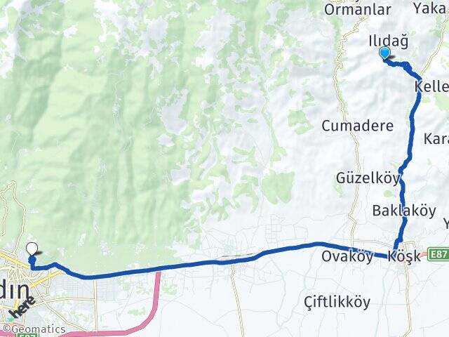 Gündoğan Adnan Menderes Üniversitesi Arası Kaç Km - Yol Tarifi