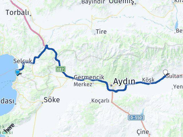 Bayraklıdede Sultanhisar Arası Kaç Km - Yol Tarifi