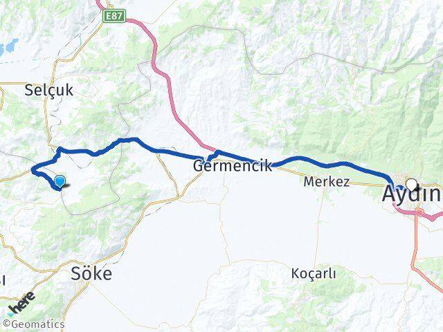Çınarköy Aydın Arası Kaç Km - Yol Tarifi