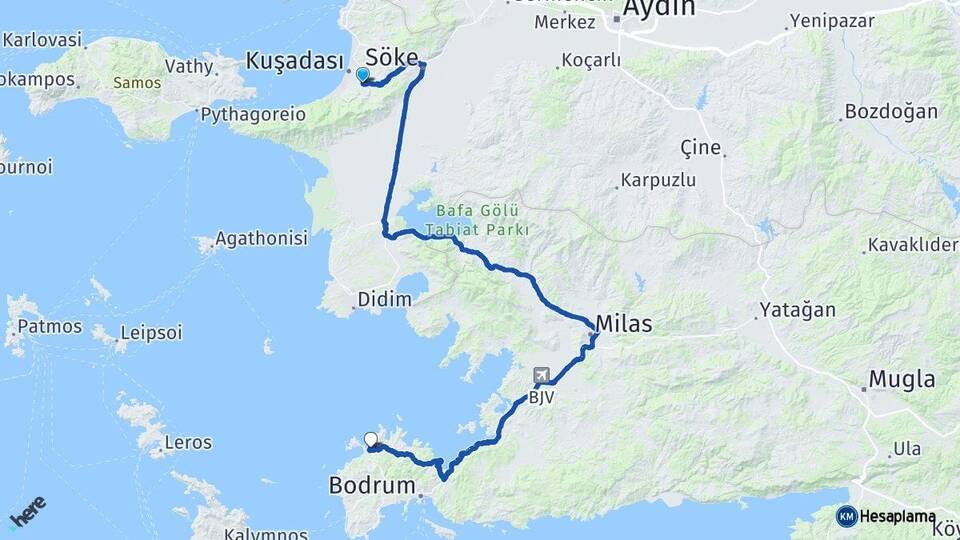 Davutlar Yalıkavak Arası Kaç Km - Yol Tarifi