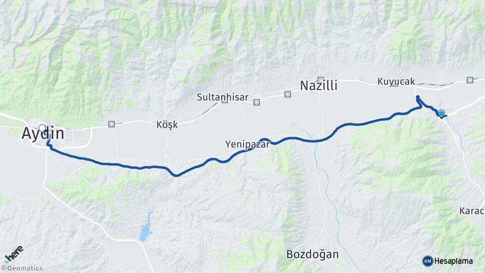Başaran Aydın Arası Kaç Km - Yol Tarifi