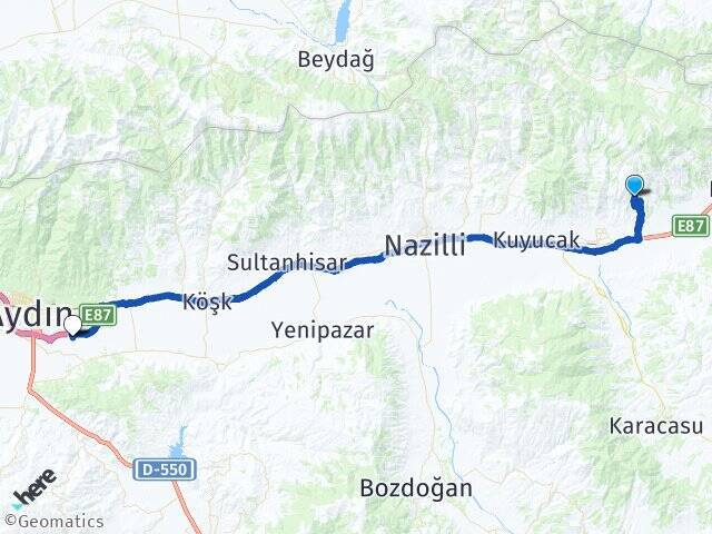İğdecik Aydın Çıldır Havalimanı Arası Kaç Km - Yol Tarifi