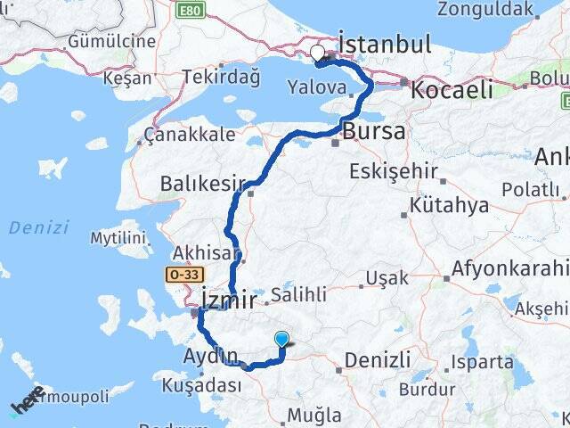 Yukarıörencik Aydın Üniversitesi Arası Kaç Km - Yol Tarifi