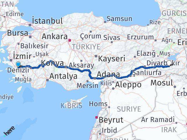 Aydın Pervari Arası Kaç Km - Yol Tarifi