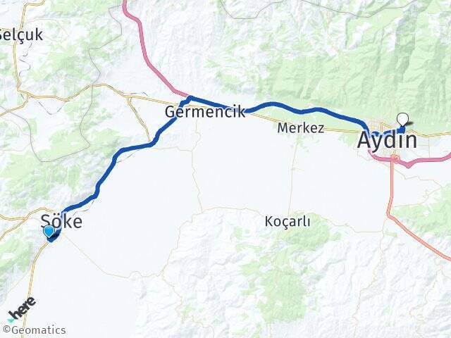 Cumhuriyet Adnan Menderes Üniversitesi Arası Kaç Km - Yol Tarifi
